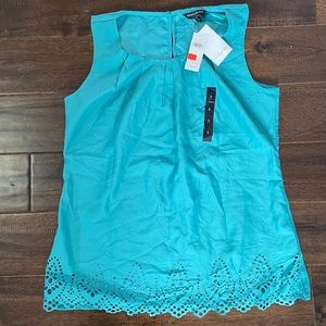 New Banana Republic Eyelet Sleeveless Blouse